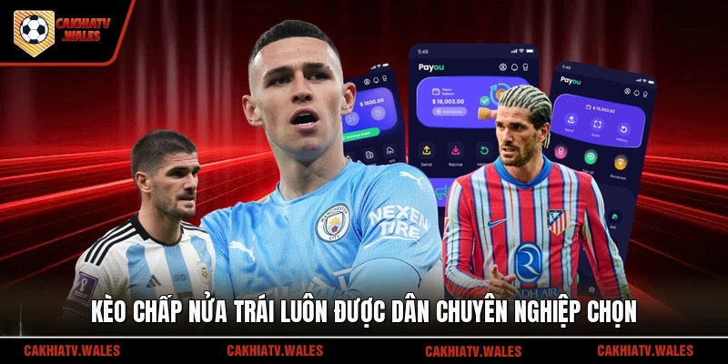 Kèo chấp nửa trái luôn được dân chuyên nghiệp chọn