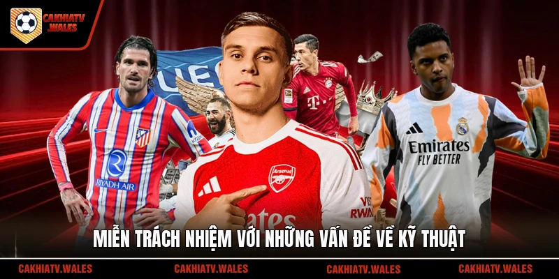 Miễn trách nhiệm với những vấn đề về kỹ thuật