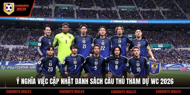 Ý nghĩa việc cập nhật danh sách cầu thủ tham dự WC 2026